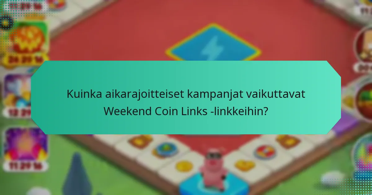Millaisia bonuspalkintoja voin ansaita Weekend Coin Links -linkkien kautta?