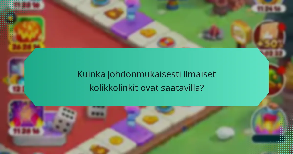 Mitkä ovat ilmaisista kolikkolinkeistä saatavat standardipalkkiot?