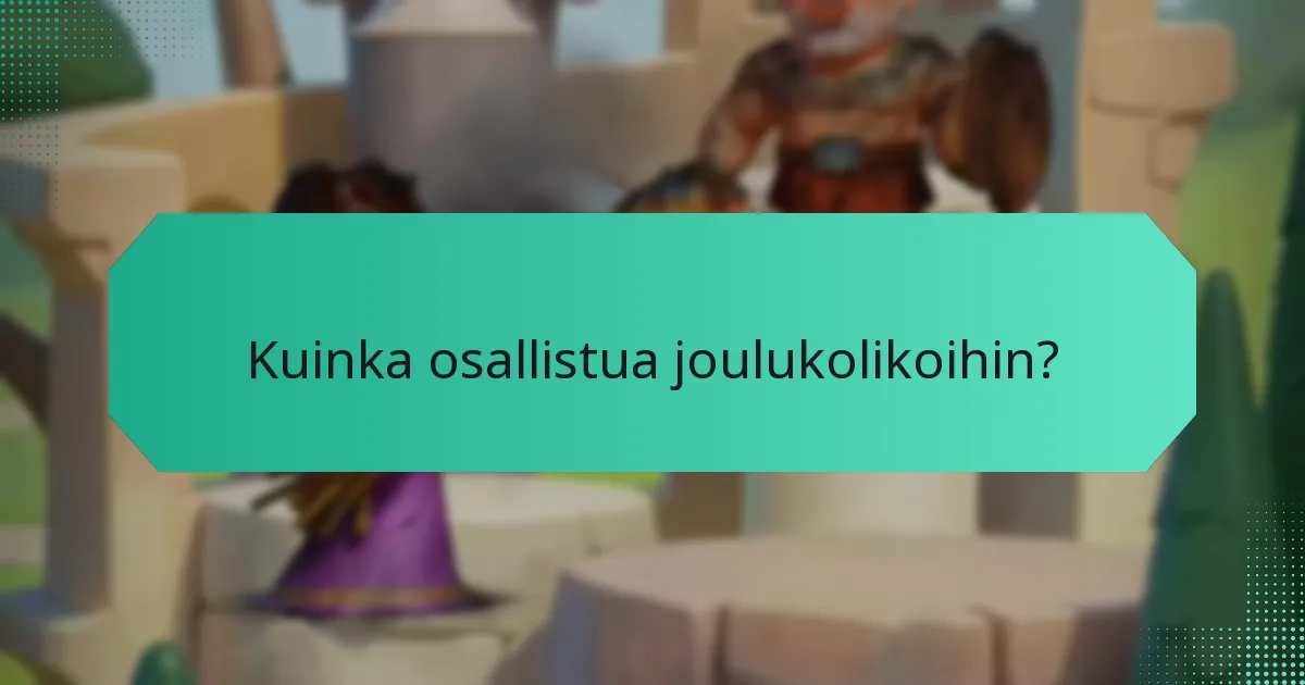 Millaisia juhlallisia palkintoja voin ansaita joulukolikoilla?