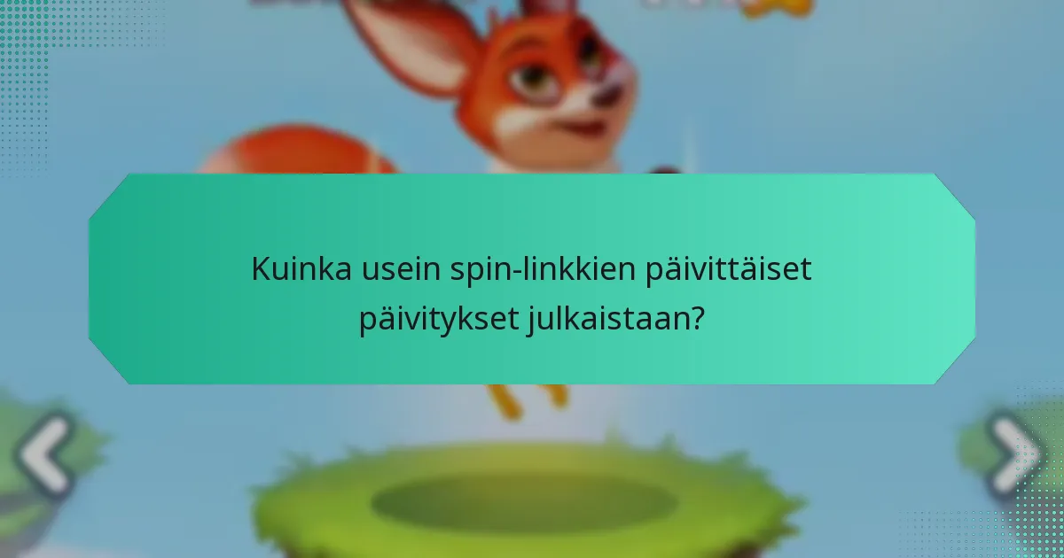 Mitkä ovat spin-linkkeihin liittyvät virstanpylväs-palkinnot?